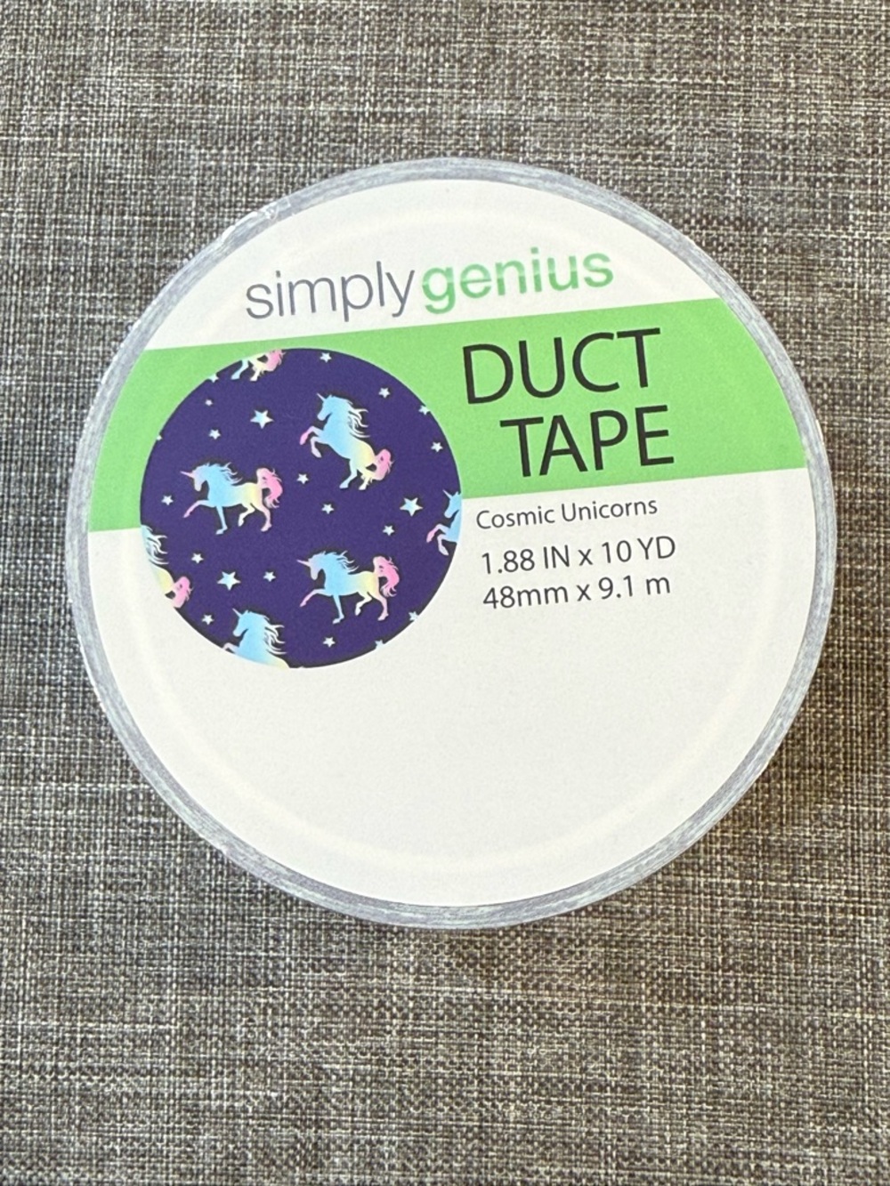 Simply Genius Duct Tape- Cosmic Unicorns  With Extras!